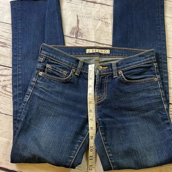 J Brand Straight Leg Dark Wash Jeans  - Picture 6 of 11